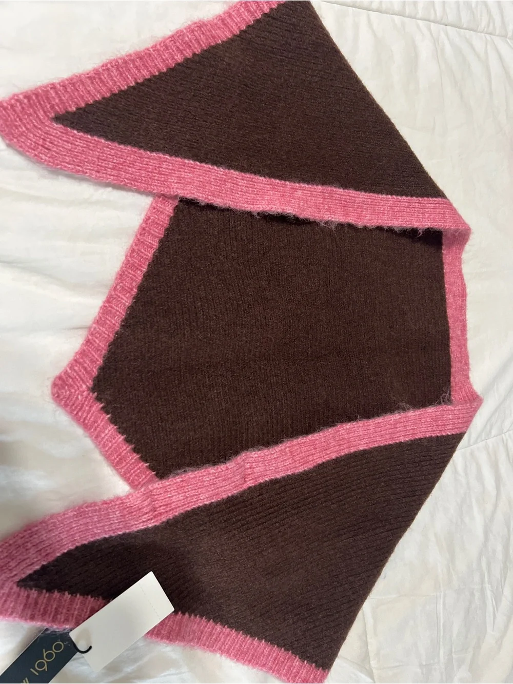 House of Harlow 1960 Brown and Pink Knit Headband